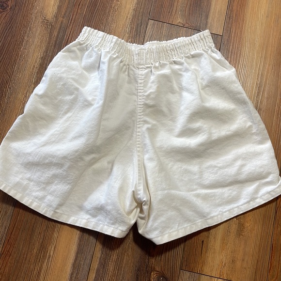 50s 70s Gym Shorts Mens White Medium Classic Cotton Permanent Press PE Class Vtg - Picture 8 of 10